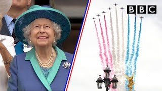 Watch the entire spectacular 100aircraft flypast as RAF celebrates 100 years  BBC [upl. by Burrow823]