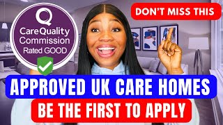 UK Care Homes Offering Free Visa Sponsorship To Overseas Workers Approved by CQC [upl. by Airakaz]