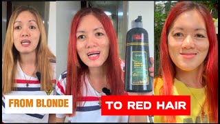 AUGEAS HERBAL 3in1 HAIR DYE SHAMPOO ANG PINAKA SULIT NA PANG KULAY SA BUHOK NA NAGAMIT KO 👍😎 [upl. by Ititrefen]