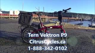 Tern Vektron P9 Folding eBike Review amp Ride Test [upl. by Landis715]