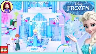 LEGO Elsas Magical Ice Palace Disney Princess Speed Build Silly Play Review  Kids Toys [upl. by Rutherford]