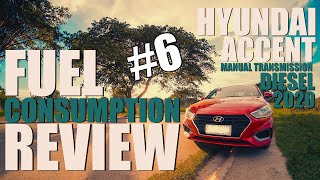 HYUNDAI ACCENT 16 CRDi MT DIESEL 2020  FUEL CONSUMPTION REVIEW TEAMELSAA [upl. by Nade]