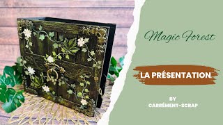 Présentation Album scrapbooking popup « Magic Forest » Stamperiainternational [upl. by Aiekan]