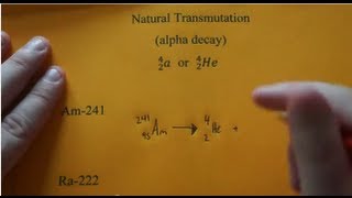 Writing Alpha Decay Nuclear Equations [upl. by Jay]