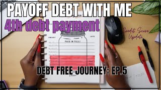 MONTHLY DEBT PAYOFF  DEBT FREE JOURNEY  EP5 [upl. by Maretz]