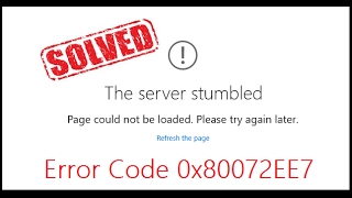 Solved Microsoft Store Error Code 0x80072EE7  The Server Stumbled  Windows 10  2020 [upl. by Ibson]