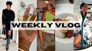 WEEKLY VLOG Holiday Dresses  Fall Fashion Haul Sephora Must Haves New at ZARA amp Best Miami Eats🌴 [upl. by Neerac]