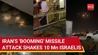 Irans 181 Ballistic Missiles Force 10 Mn Israelis Hiding Into Bomb Shelters  Extremely Scary [upl. by Ellehcil821]