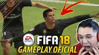 FIFA 18  PRIMEIRO GAMEPLAY OFICIAL [upl. by Kutchins]