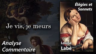 LOUIS LABÉ 🔎 « Je vis je meurs» Analyse au fil du texte du poème [upl. by Yssenhguahs]