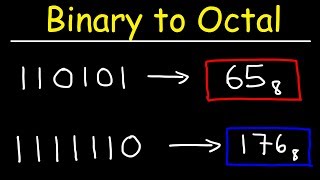 Binary to Octal Conversion [upl. by Eriuqs]