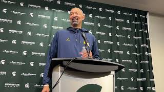 Juwan Howard Press Conference Michigan Falls To Michigan State 8162 [upl. by Rehpotsirhcnhoj977]