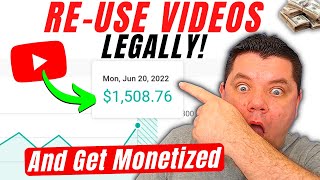 How To Get MONETIZED On YouTube REUSING Other Peoples Videos Legally YouTube Monetization Tutorial [upl. by Ttik]