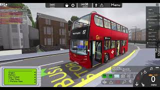 FAST THRASH 157 Bus Route Norwood Junction I Croydon Roblox [upl. by Denn]