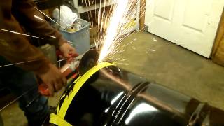 How to build 55 gallon drum bbq part 2 [upl. by Clari167]