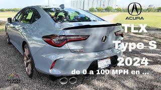 Acura TLX Type S 2024 de 0 a 100 MPH en [upl. by Bray]