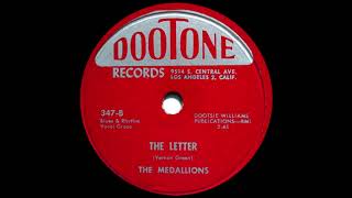 The Medallions quotThe Letter DooTone 347B  1954 [upl. by Ydnik]