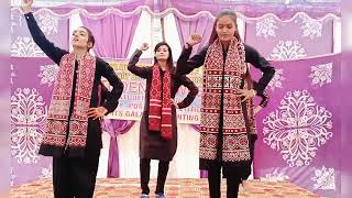 Folk song 🎵 Jiye SINDH Jiye 🎵 school performance [upl. by Trembly]