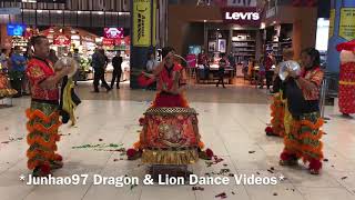 联成龙狮团 Lian Seng Lion Dance Drumming Performance at JCube 31 Jan 2020 [upl. by Gnay750]