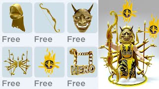 GET FREE ALL GOLDEN LUXURIOUS ITEMS IN ROBLOX😲😵😲 [upl. by Bergwall]