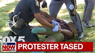 Protesters tackled tased on college campus  LiveNOW from FOX [upl. by Weber]