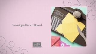 Easy Envelope Making with Paper  Envelope Punch Board  Stampin Up [upl. by Milburr]