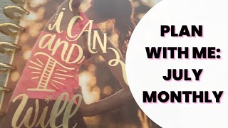 Plan With Me July Monthly [upl. by Eisaj]