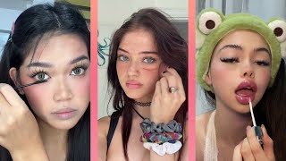 Aesthetic makeup 2023  makeup tutorial tiktok compilation [upl. by Rahel964]