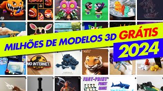 TOP 5 sites para BAIXAR MODELOS 3D GRÁTIS em 2024 para impressão 3D [upl. by Ule]