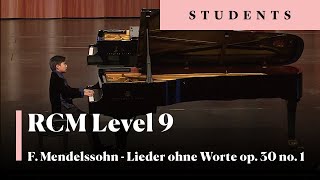 F Mendelssohn  Song Without Words op 30 no 1 RCM 9 [upl. by Weyermann340]