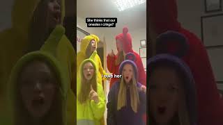 Our onesies are not cringe 😠 onesies teletubbies funnyshorts comedy [upl. by Imena]