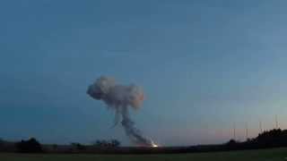 Orbital Sciences ORB3 Explodes on liftoff from NASAs Wallops Flight Facilities in Virginia [upl. by Aidnis]