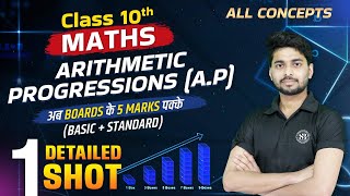 Arithmetic Progressions Class 10 Term 2 Maths  Full Chapter in One Shot  NCERT Covered [upl. by Bryna427]