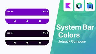 Change System Bar Colors in your App  Android Studio Tutorial [upl. by Yvehc]