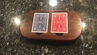 Custom Card Holder Double Euchre Deck [upl. by Lynnette]