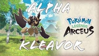 How to get KLEAVOR  Alpha Scyther Location Pokemon Legends Arceus [upl. by Atal]