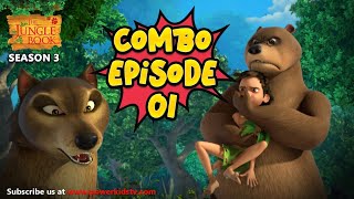 Jungle Book Season 3  COMBO EPISODE 1  जंगल बुक हिंदी नया एपिसोडPowerKidstv​ [upl. by Enelehs]