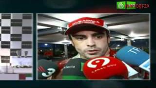 Fernando Alonso declaraciones tras el GP Abu Dhabi 2010 [upl. by Itnahs103]