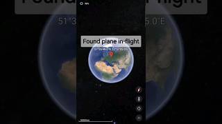 Plane inflight found on Google Earth  Google Maps 🌏 music shorts [upl. by Tavy]