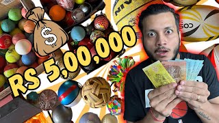 BALL COLLECTION HUA Rs 5 LAKH KA  PART 4 😱🤑 ball collection unboxing cricket [upl. by Chapa]