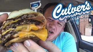 Culvers ☆TRIPLE CHEDDAR BACON BUTTERBURGER☆ Food Review [upl. by Eva]