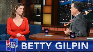 Betty Gilpin Is Fascinated By The quotActress On Talk Showquot Trope [upl. by Aiela]