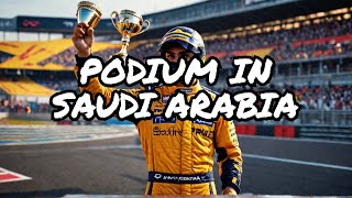 F1 24 CAREER MODE  Carlos Sainz Podium Finish in Saudi Arabia GP [upl. by Auhso]