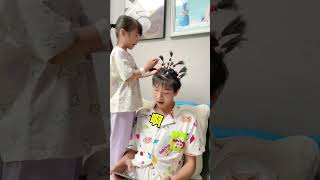 cute Chinese girl playing with dad 😍💓 [upl. by Metah242]