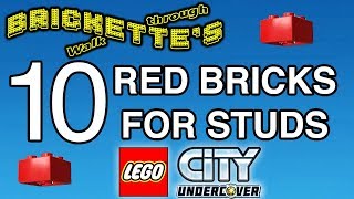 LEGO City Undercover RED BRICKS for Studs Bricks Hearts PLEASE SEE DESCRIPTION 100 guides [upl. by Neersin]