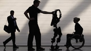 Exoskeleton helps paralyzed walk [upl. by Aizti]