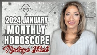 ♐️ Sagittarius January 2024 Astrology Horoscope by Nadiya Shah [upl. by Gnuhp]