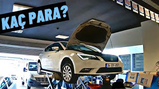 BUJİLER BİTMİŞ  BAKIM FİYATLARI  12 TSİ SEAT LEON PERİYODİK BAKIM [upl. by Drexler756]