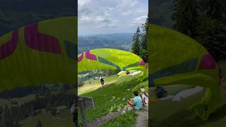 paragliding marbach with my fanclub 🥰 lovemykids 😘 takeoff mountains [upl. by Llednik]