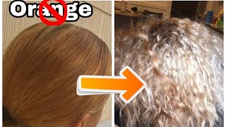 How To Tone Orange  Brassy Hair  Wella T14 [upl. by Esnahc]